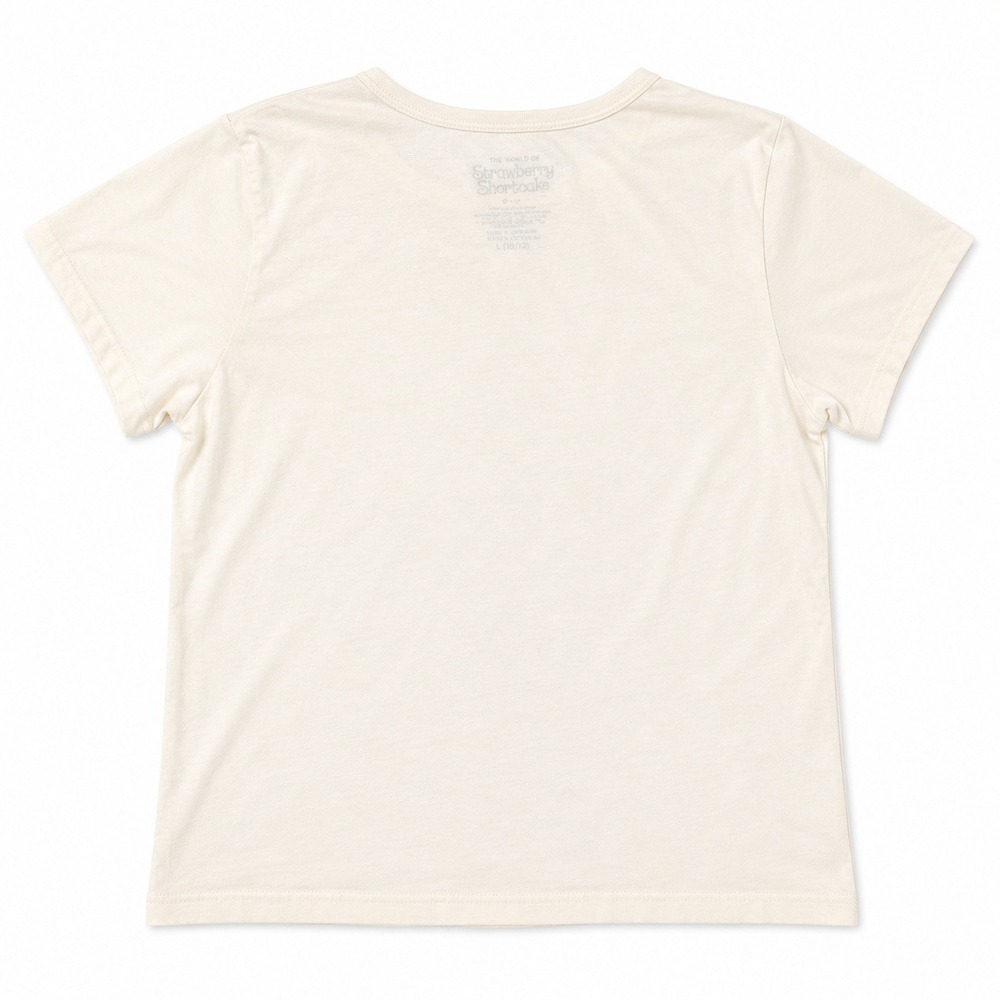Strawberry Shortcake Graphic Tee Juniors Size Medium Cream Vintage Style Cotton - Picture 3 of 6